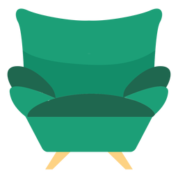 Icono de sillón sofá Diseño PNG
