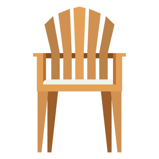 Upright adirondack chair icon