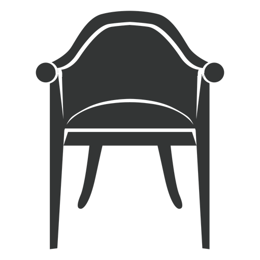 Icono plano silla vintage Diseño PNG