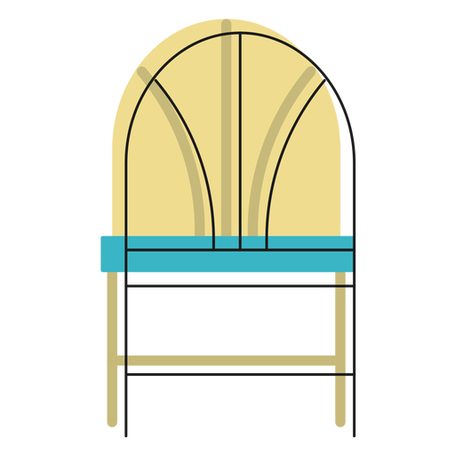 Icono de silla de respaldo de trigo Diseño PNG