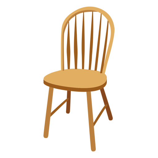 Windsor chair cartoon PNG Design