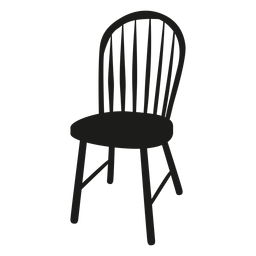 Windsor Chair Flat Icon Transparent Png Svg Vector File