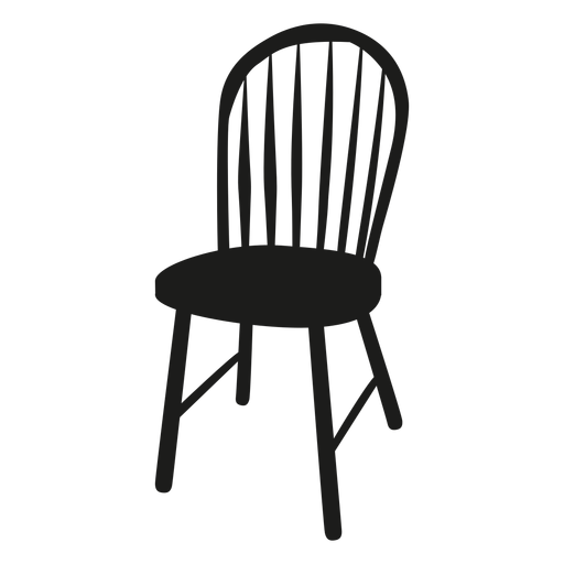 Icono plano de la silla Windsor Diseño PNG