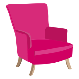 Wingback chair icon PNG Design