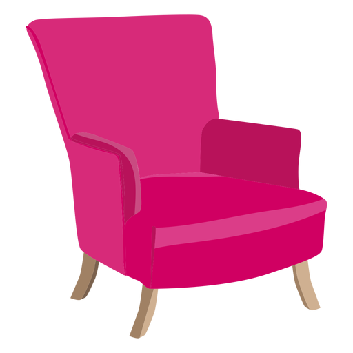 Wingback chair icon PNG Design