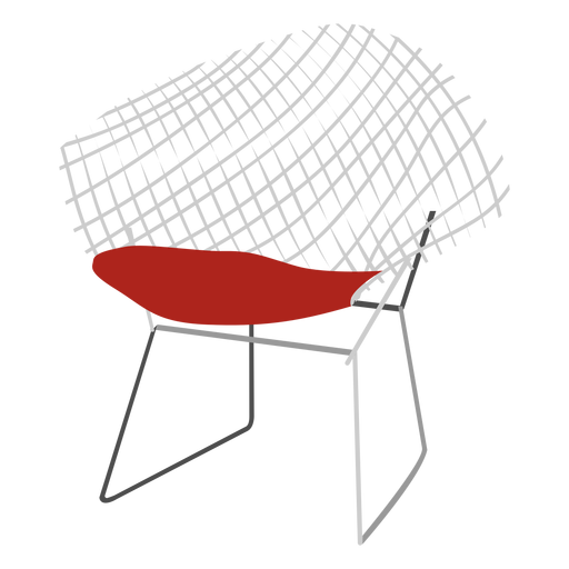 Wire chair icon PNG Design