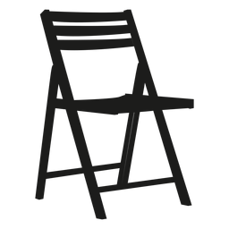 Wooden folding chair flat icon PNG Design