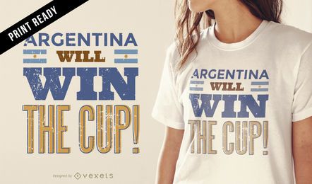 Design de camiseta da Copa da Rússia da Argentina
