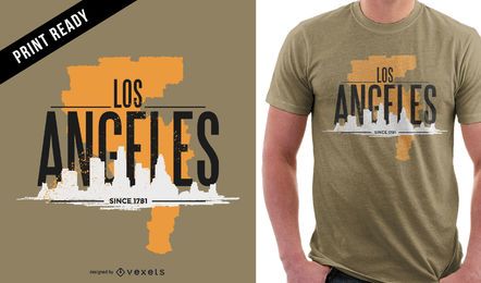 Los Angeles rugged t-shirt design Los Angeles rugged t-shirt design