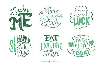 St Patrick's set of badges