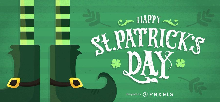 St Patrick's design with leprechaun boots St Patrick's design with leprechaun boots