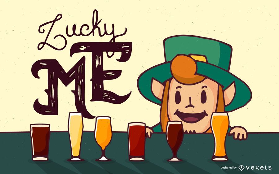 Ilustração de leprechaun de St Patrick Ilustração de leprechaun de St Patrick