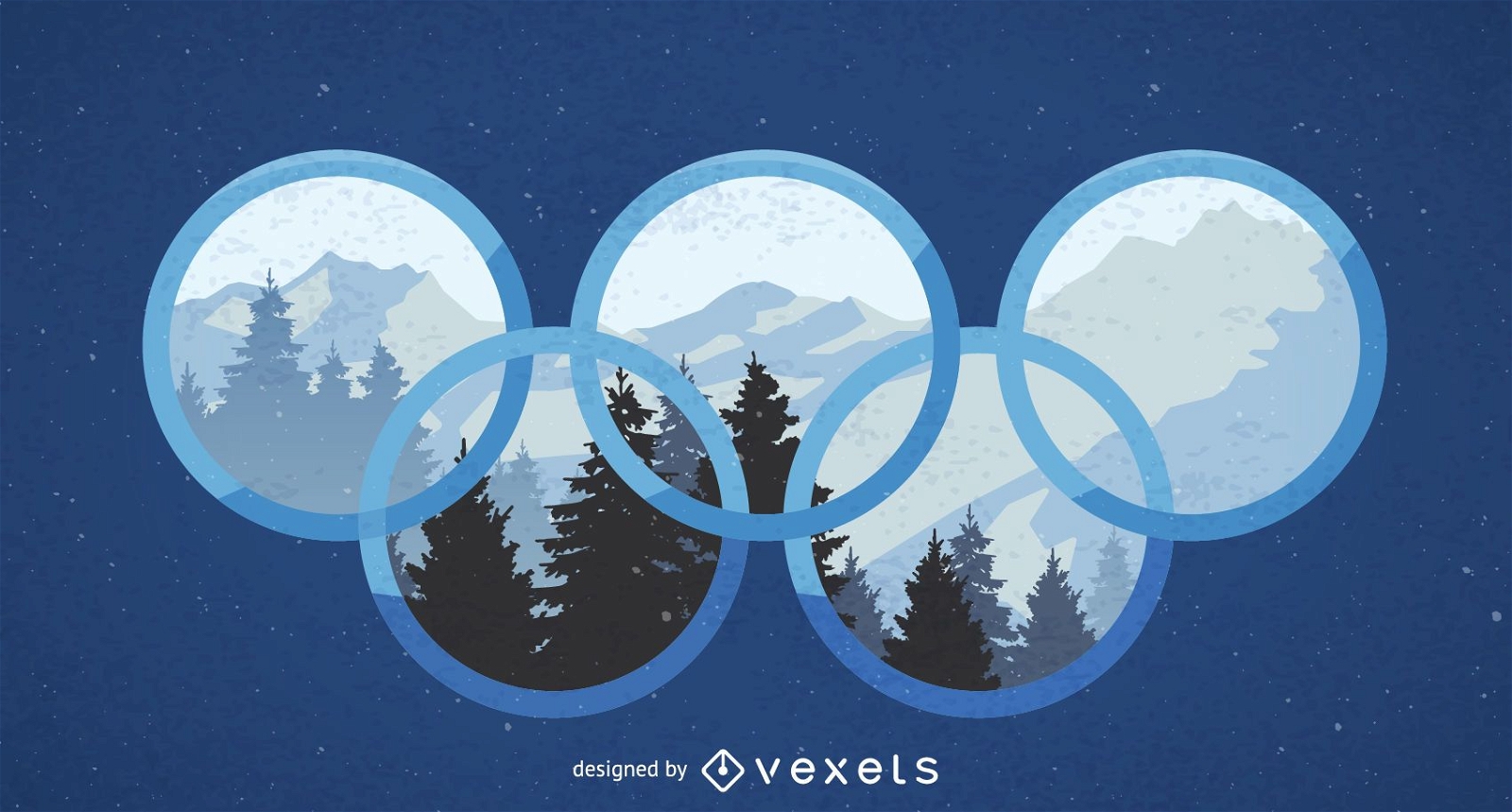 Design der Olympischen Winterspiele 2018