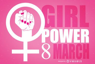 Women's Day feminist symbol illustration Women's Day feminist symbol illustration