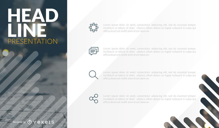 Presentation deck template design Presentation deck template design