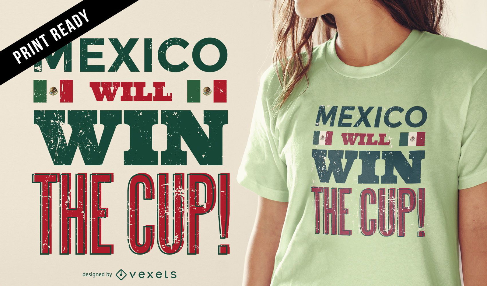 Design de camiseta da Copa da Rússia México