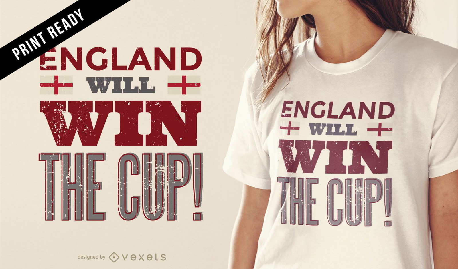 Design de camiseta da Copa da Rússia Inglaterra