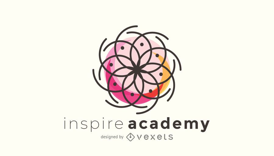 Logo template with sacred geometry Logo template with sacred geometry