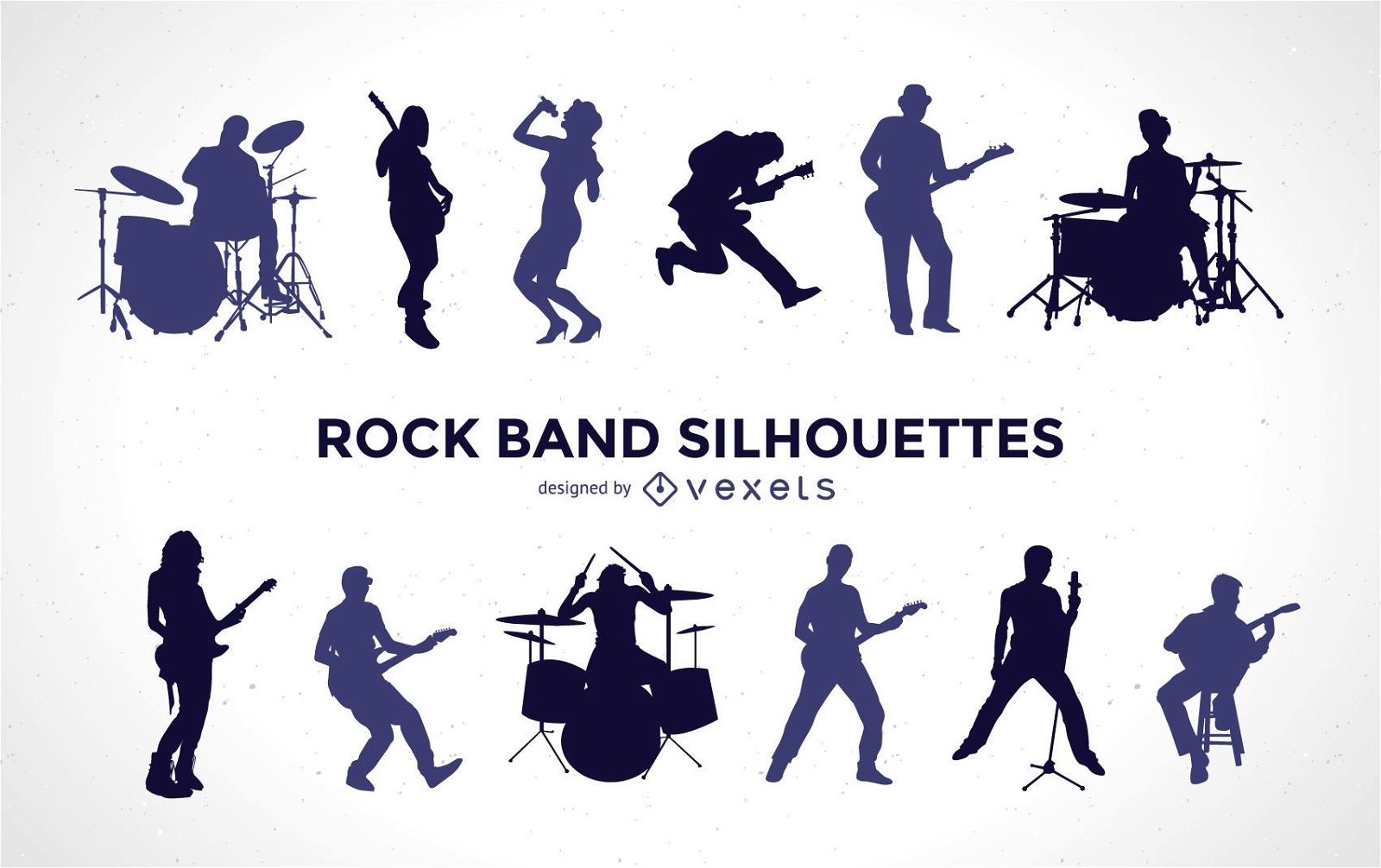 Rockband Silhouette Set