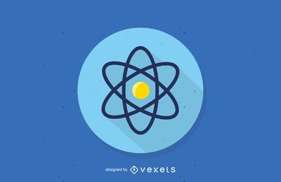 Atomic logo template Atomic logo template