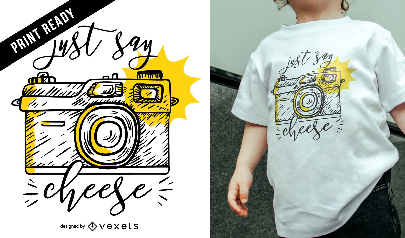 Vintage camera t-shirt design