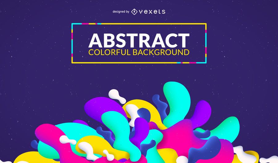Colorful shapes background design Colorful shapes background design