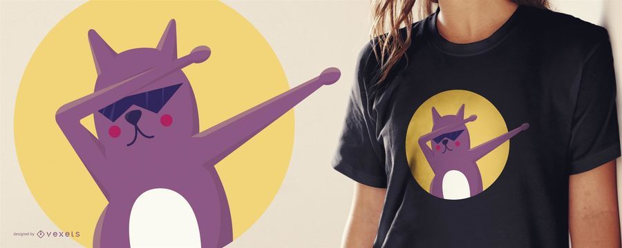 Funny cat dab t-shirt design Funny cat dab t-shirt design