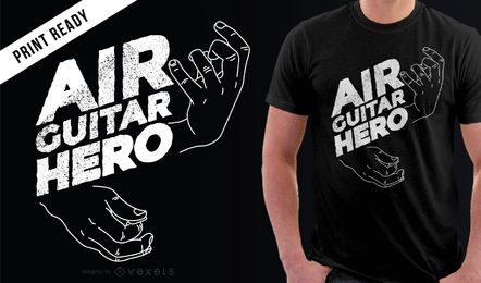 Funny Air Guitar Hero t Shirt Funny Air Guitar Hero t-Shirt