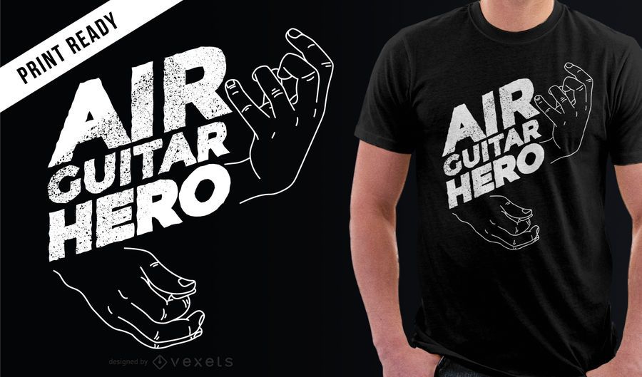 Funny Air Guitar Hero camiseta Funny Air Guitar Hero camiseta