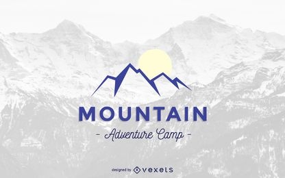 Abstract mountain logo template