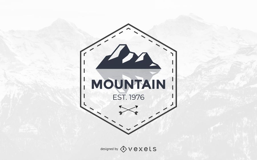 Diseño de plantilla de logotipo de montaña abstracta Diseño de plantilla de logotipo de montaña abstracta