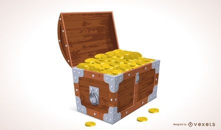 Ilustración de cofre del tesoro