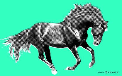 Wild horse illustration Wild horse illustration