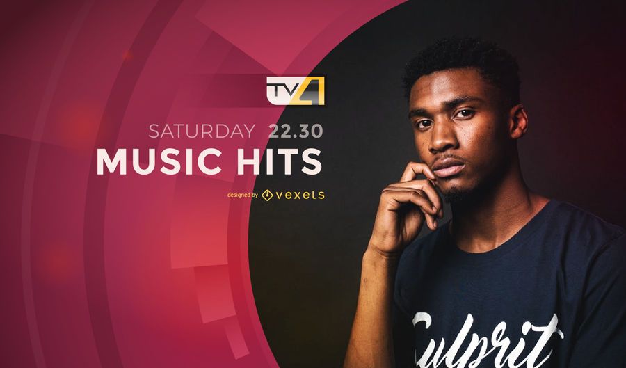 Television music hits show screen Television music hits show screen
