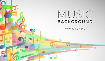 Music signs flow background Music signs flow background
