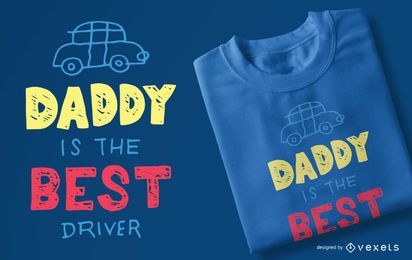 Diseño de camiseta para niños Best Driver