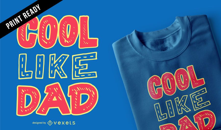 Diseño fresco de la camiseta de los niños del papá Diseño fresco de la camiseta de los niños del papá