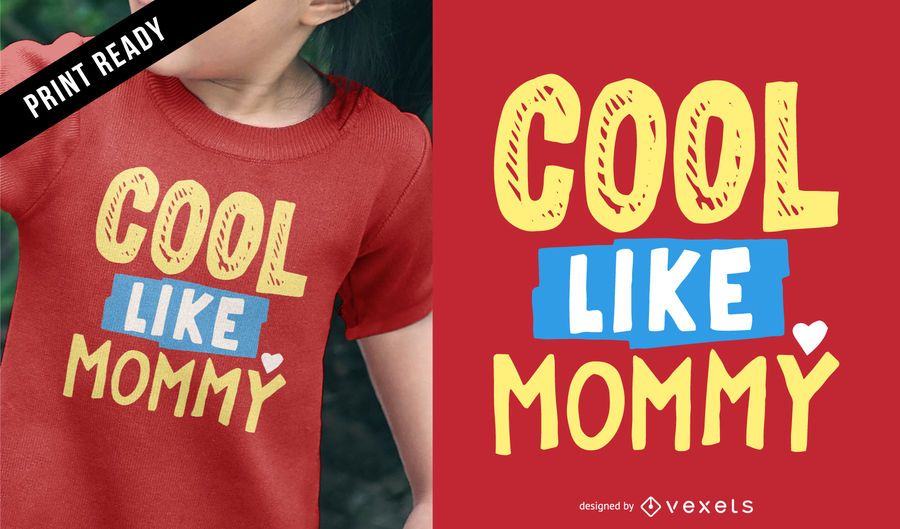Diseño de camiseta para niños cool mommy Diseño de camiseta para niños cool mommy