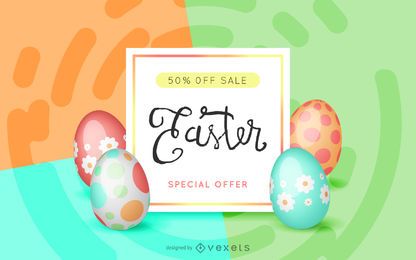 Easter sale offer design Easter sale offer design