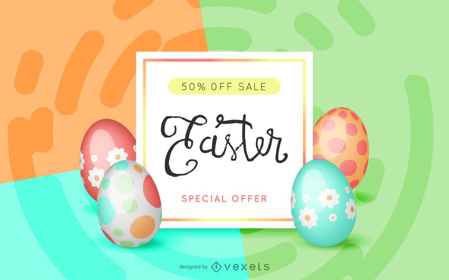 Easter sale offer design Easter sale offer design