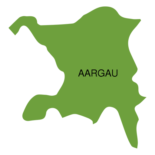 Karte des Kantons Aargau PNG-Design