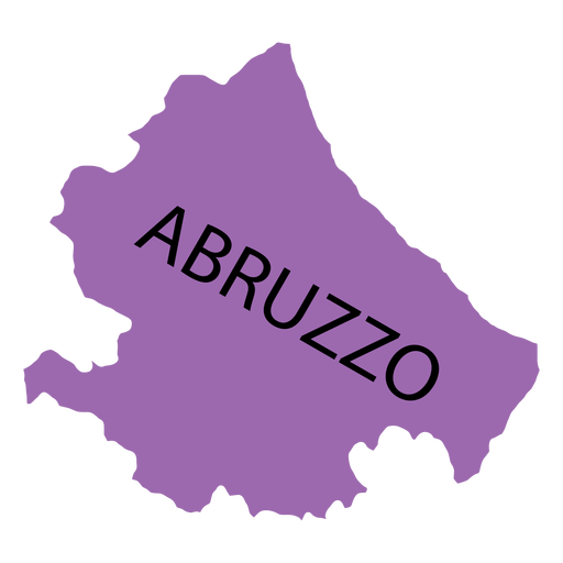 Mapa da regi?o de Abruzzo Desenho PNG