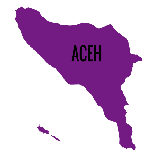 Aceh province map - Transparent PNG & SVG vector file