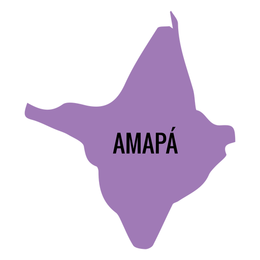 Mapa del estado de Amapa Diseño PNG