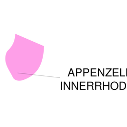 Mapa do cantão de Appenzell innerrhoden Desenho PNG
