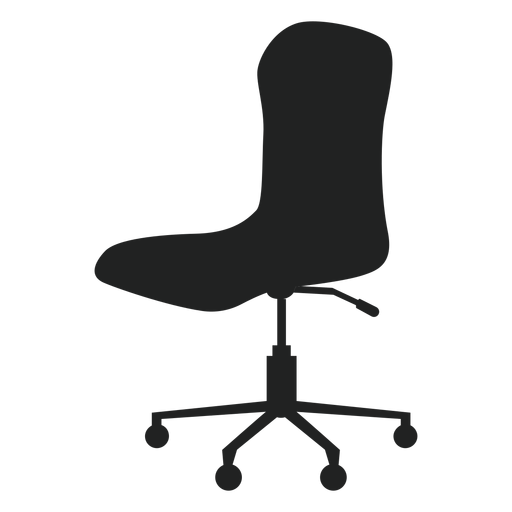 Armless office chair flat icon PNG Design