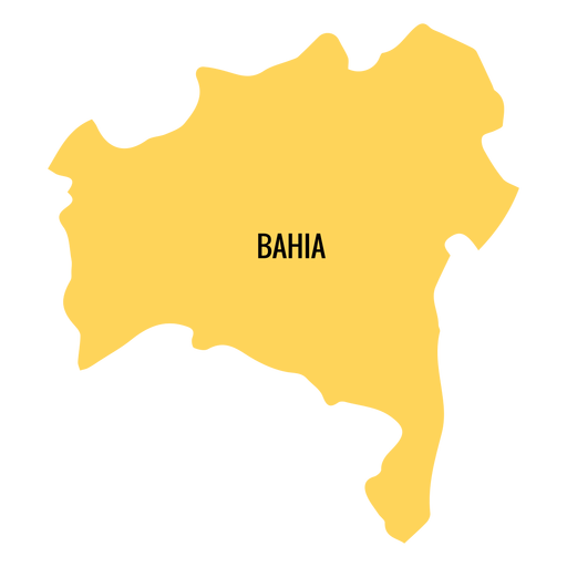 Bahia State Karte PNG-Design