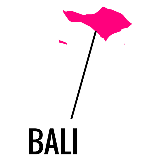 Bali province map PNG Design
