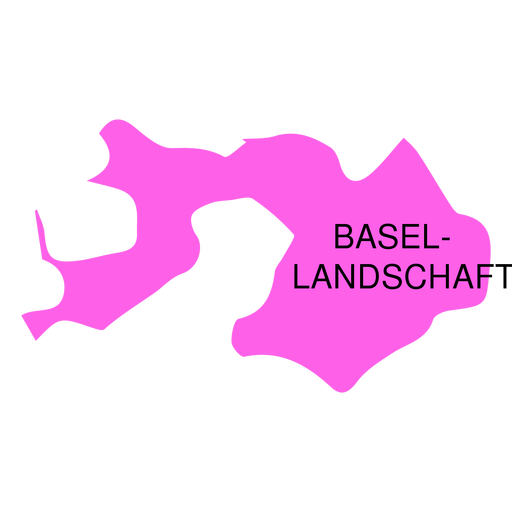 Basel landschaft canton map PNG Design