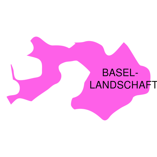 Mapa del cant?n de basilea landschaft Diseño PNG